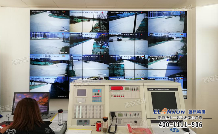 工厂厂区视频监控系统部署蓝讯液晶拼接监控系统